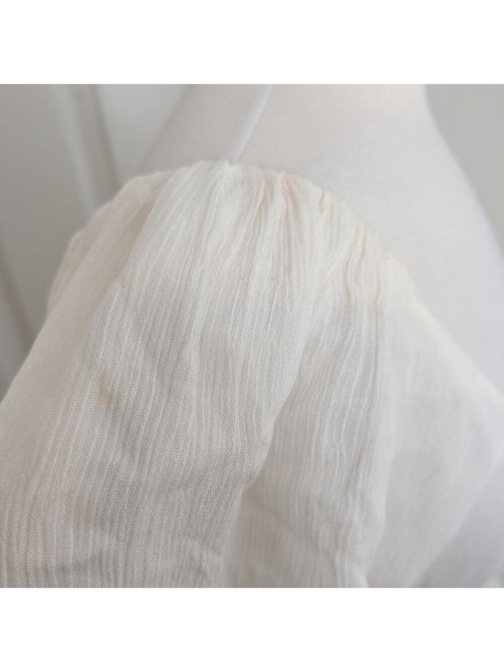 NEW Miss Avenue Cream Tiered Maxi Dress On Or Off Shoulder Size Small Boho - Picture 11 of 16